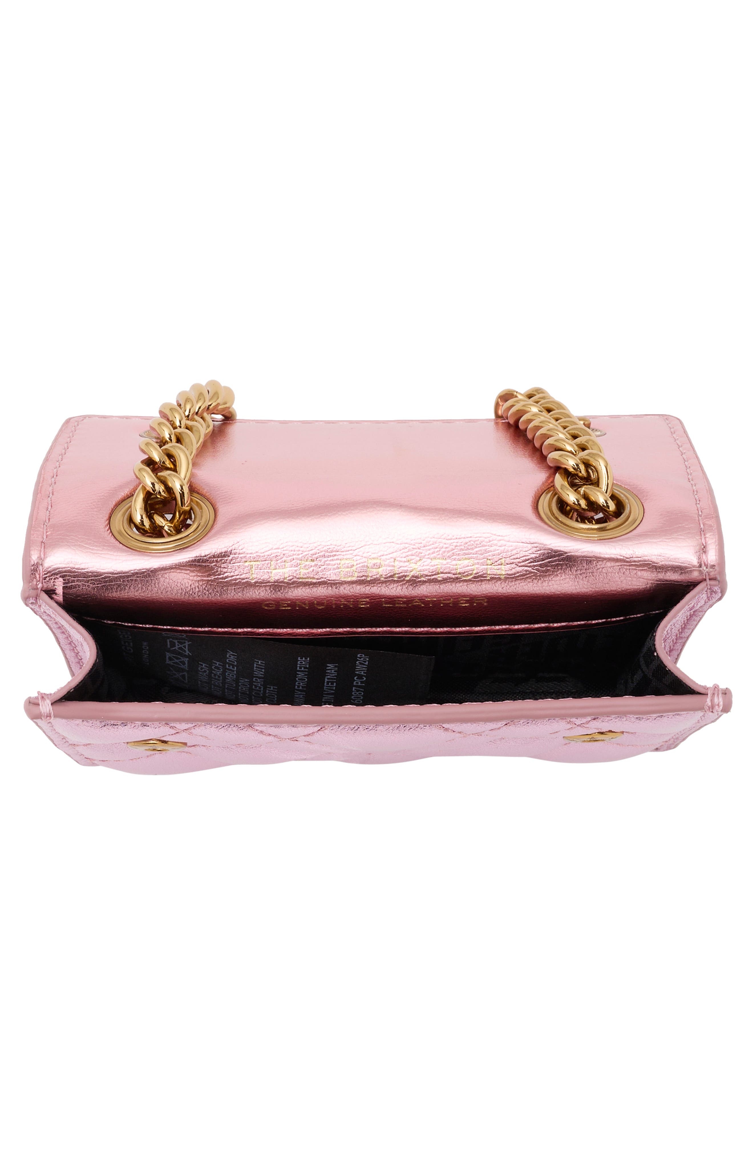 Kurt Geiger London Micro Brixton Convertible Crossbody Bag, Alternate, color, Pink