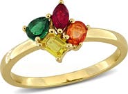 DELMAR Multi-Shaped Sapphire Cluster Ring