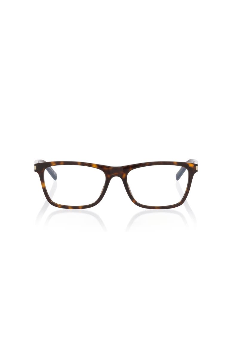 58mm Rectangle optical glasses, Alternate, color, Tortoise