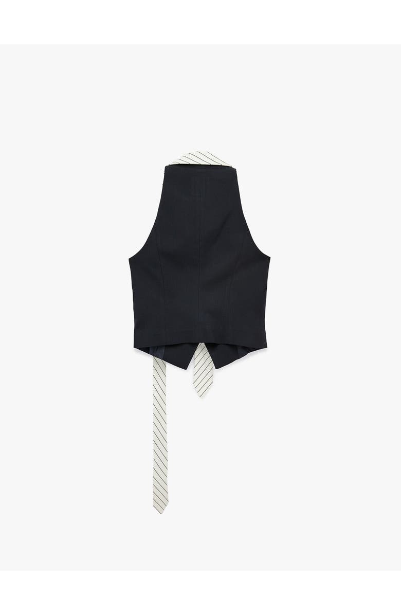 ZDNU 81041892 Slim Fit Sleeveless Structured Vest, Alternate, color, Navy