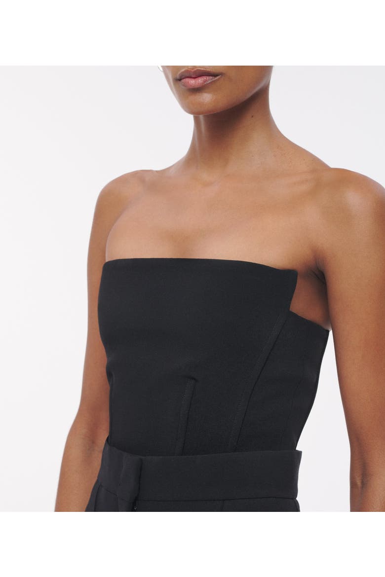 Double Face Architectural Bustier | Black, Alternate, color, Black