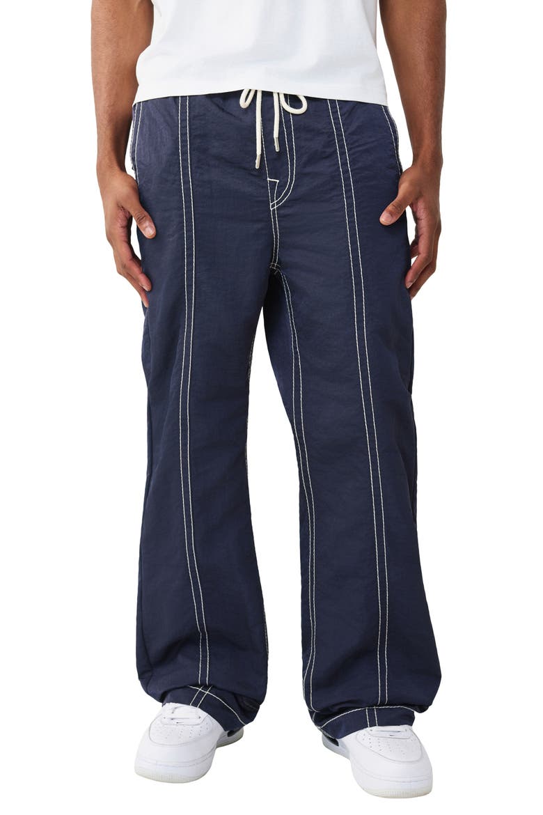 Vinny Nylon Track Pants, Main, color, INDIGO BLUE