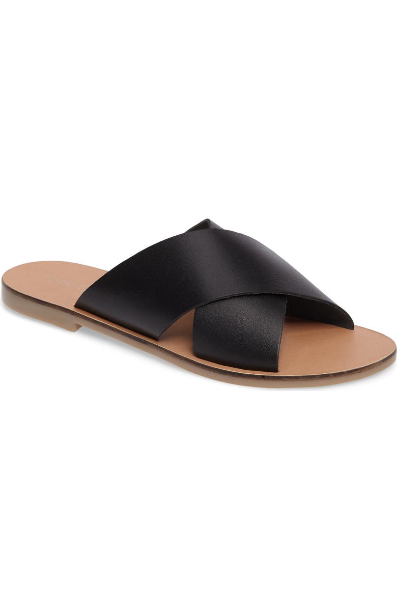Topshop Holiday Cross Strap Sandal, Main, color,