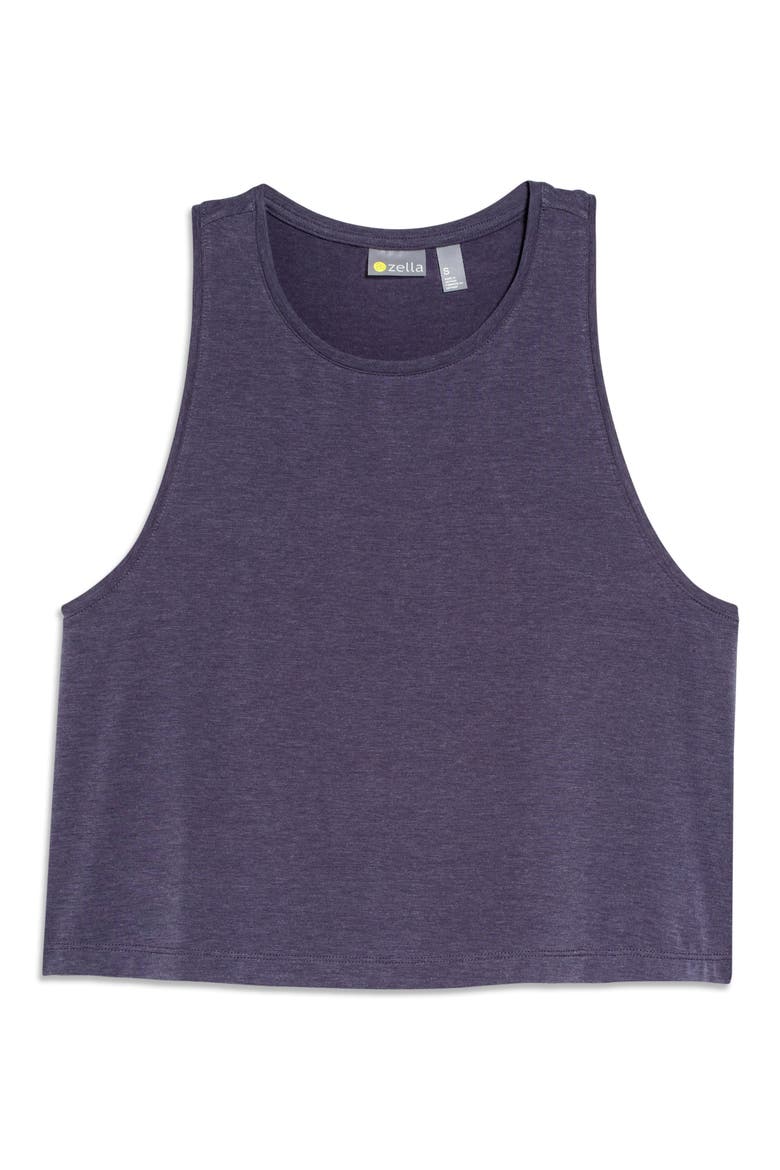 Work For It Tank, Alternate, color, GREY STONE