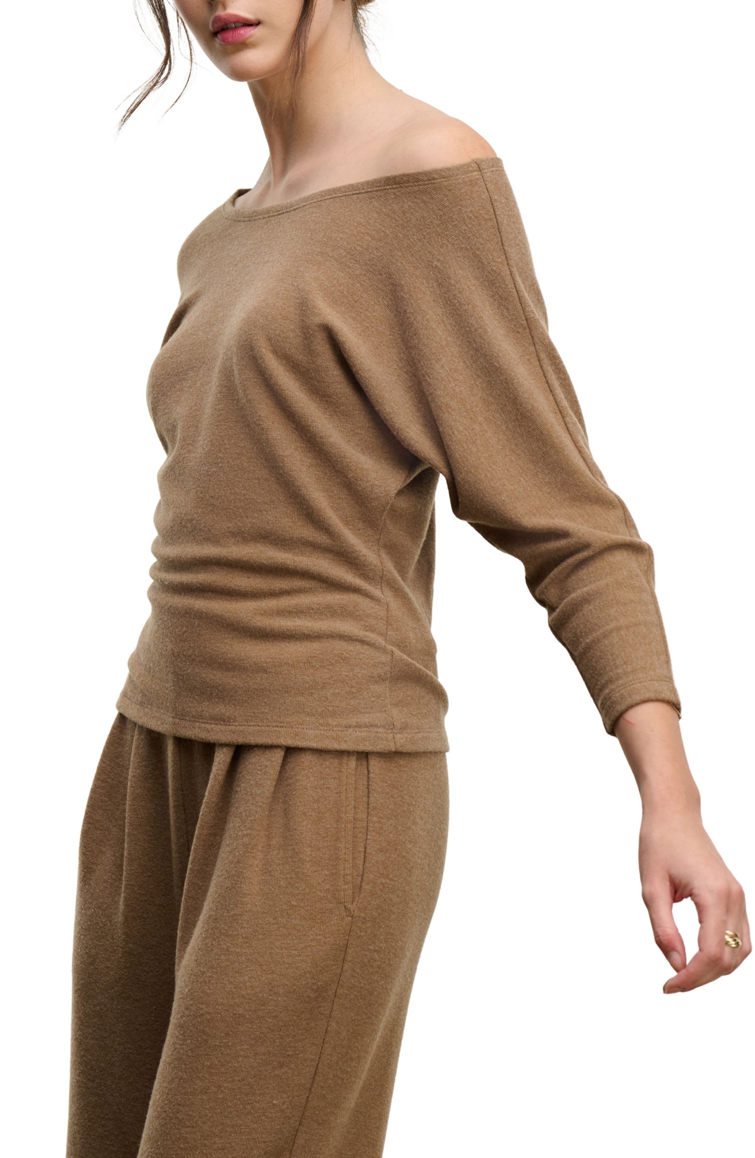 Velvet by Graham & Spencer Kashmir Boatneck Knit Top (Women ...