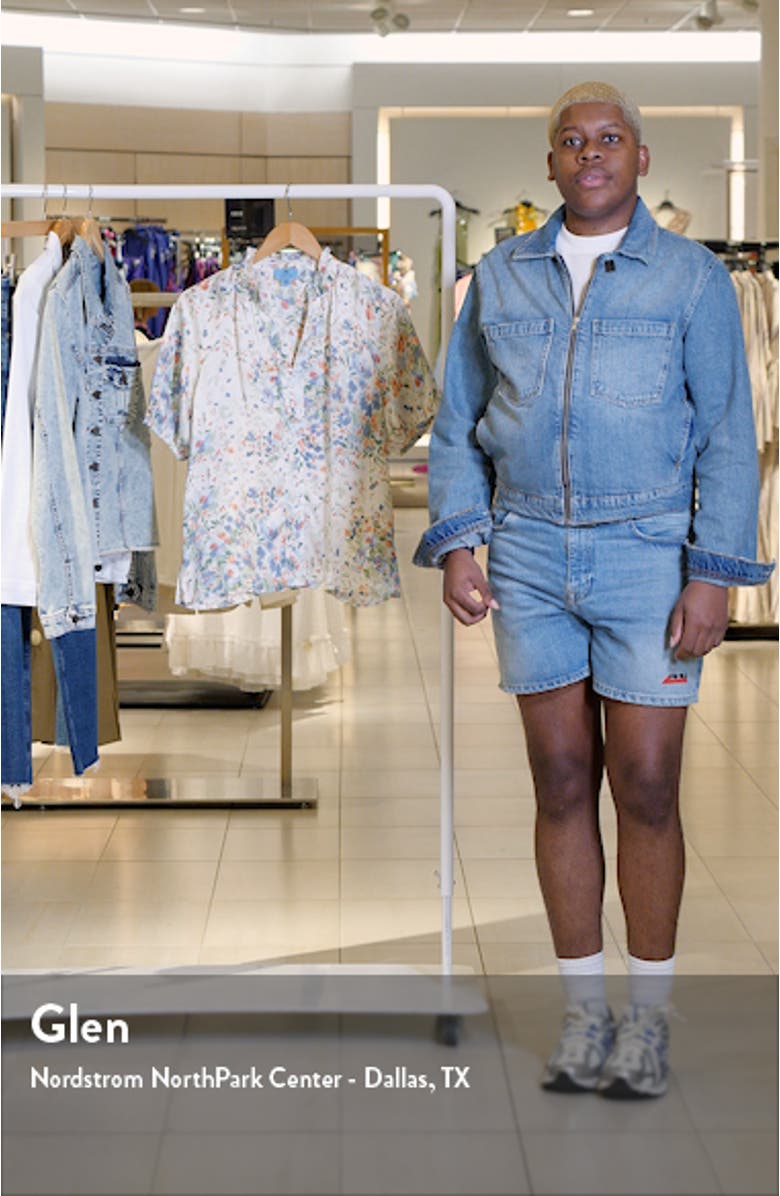 Floral Ruffle V-Neck Top, sales video thumbnail