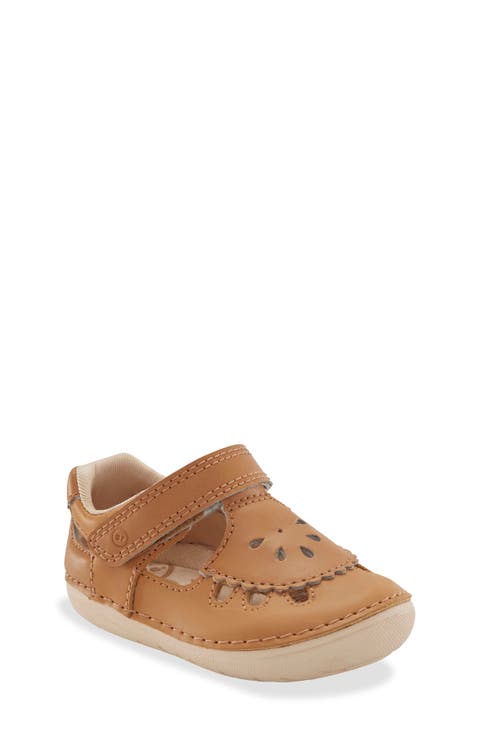 Soft Motion™ Noelle T-Strap Shoe (Baby & Walker)