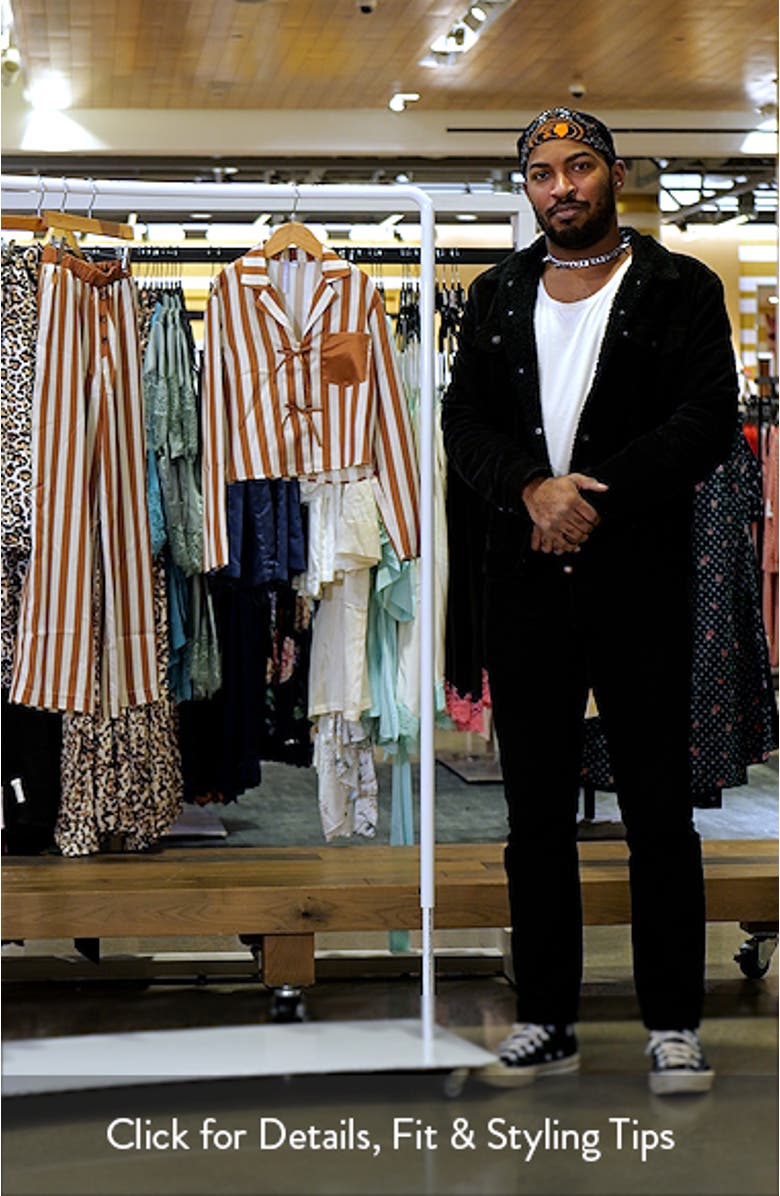 Kids
 Stripe Satin Tie Front Top, sales video thumbnail