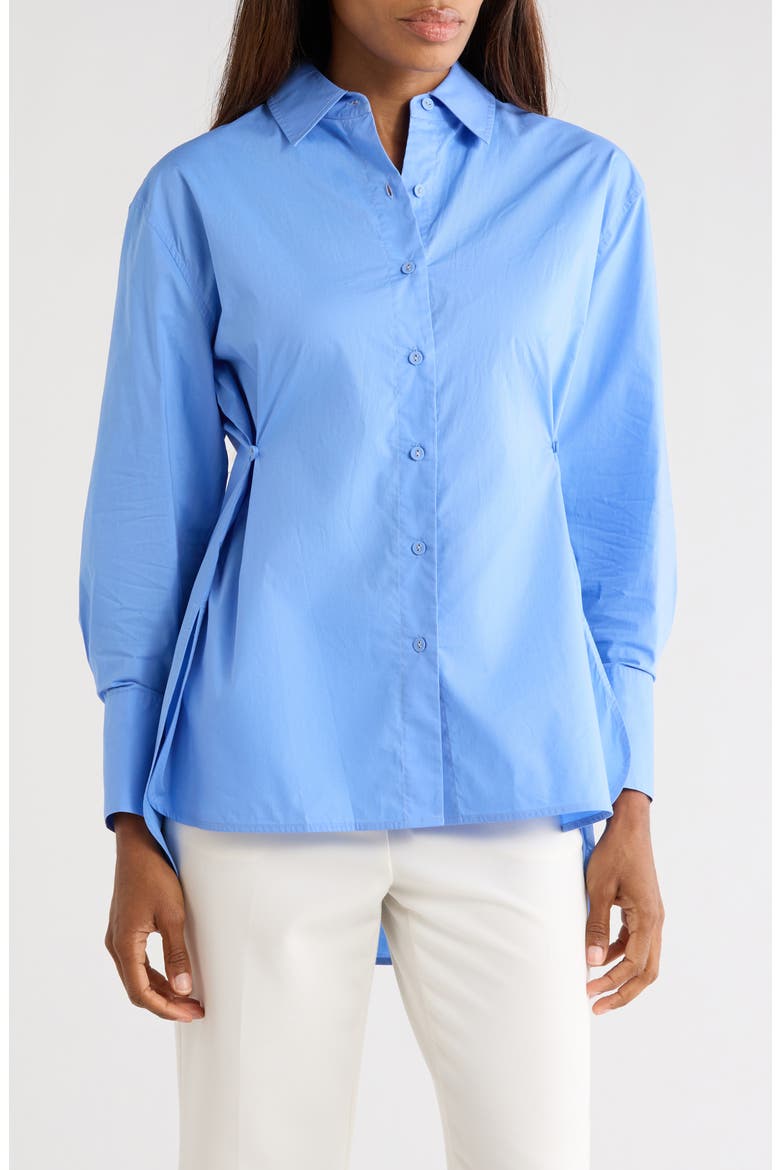 Yara Cotton Poplin Shirt, Main, color, BLUEBELL