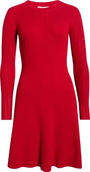 Madewell Tina Pointelle Sweater Minidress