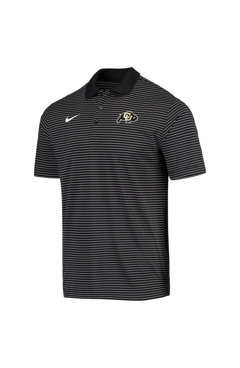Nike Men's Nike Black Colorado Buffaloes Stadium Stripe Primary Logo Performance Polo, Alternate, color, 