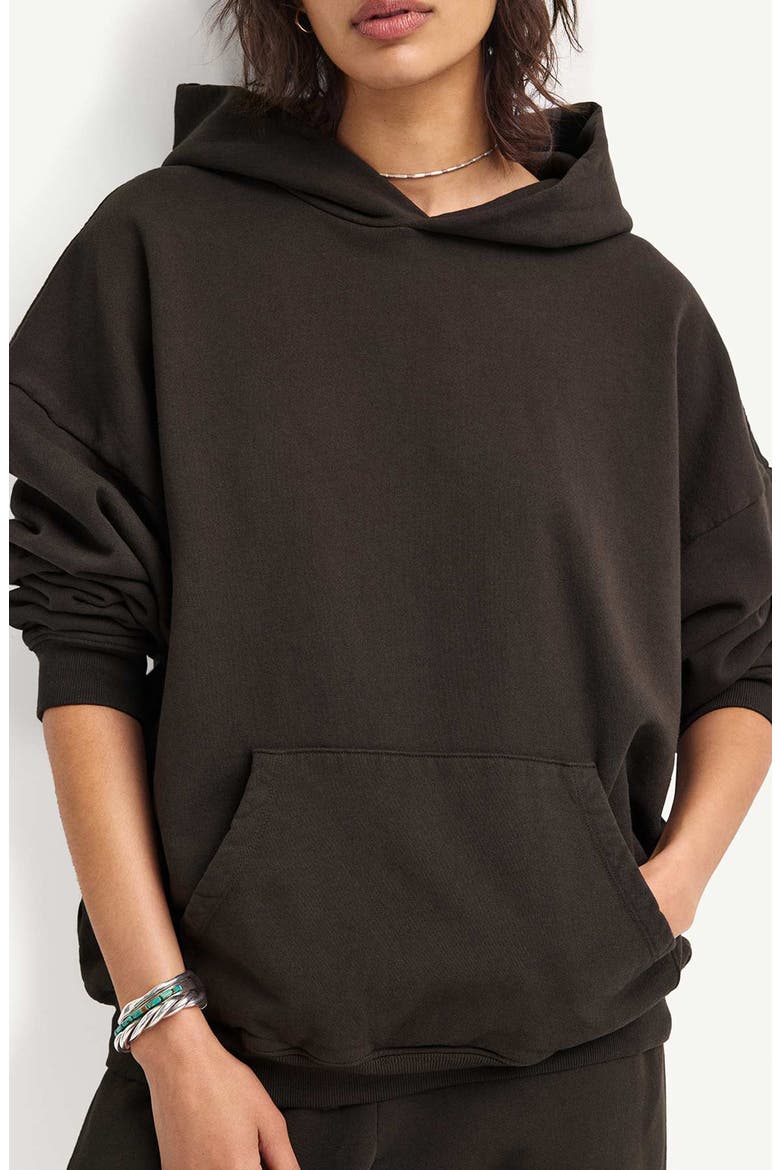 Dawn Oversize Cotton Hoodie, Alternate, color, DEEP EARTH