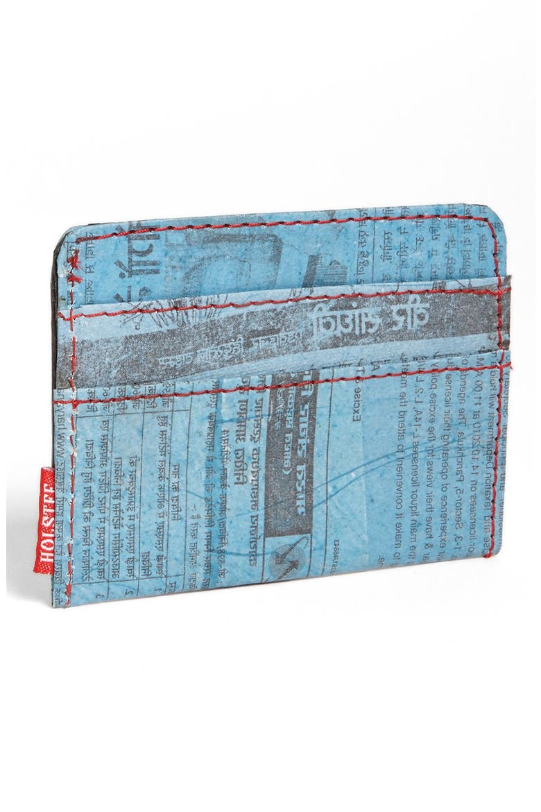 'The Upcycled' Wallet, Main, color, BLUE