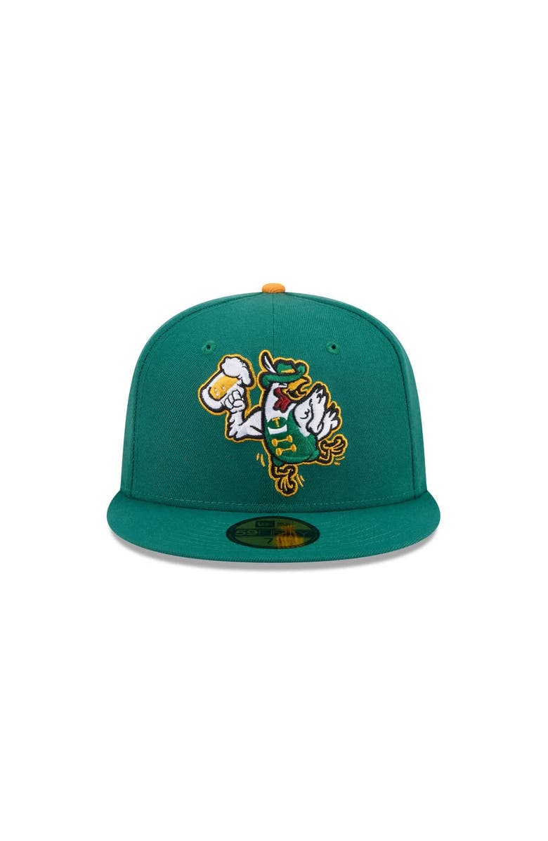 New Era Men's New Era Green Tulsa Drillers Theme Nights 59FIFTY Fitted Hat, Alternate, color, Green