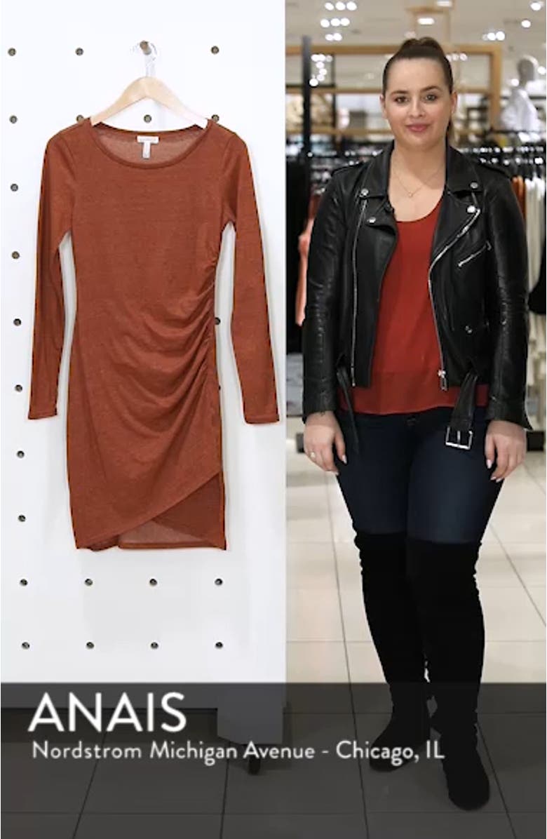 Ruched Long Sleeve Dress, sales video thumbnail