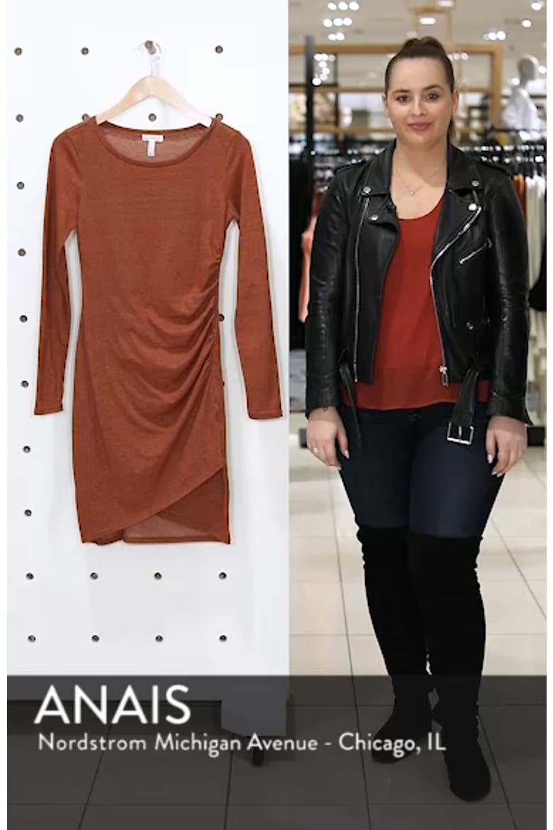 Ruched Long Sleeve Dress video