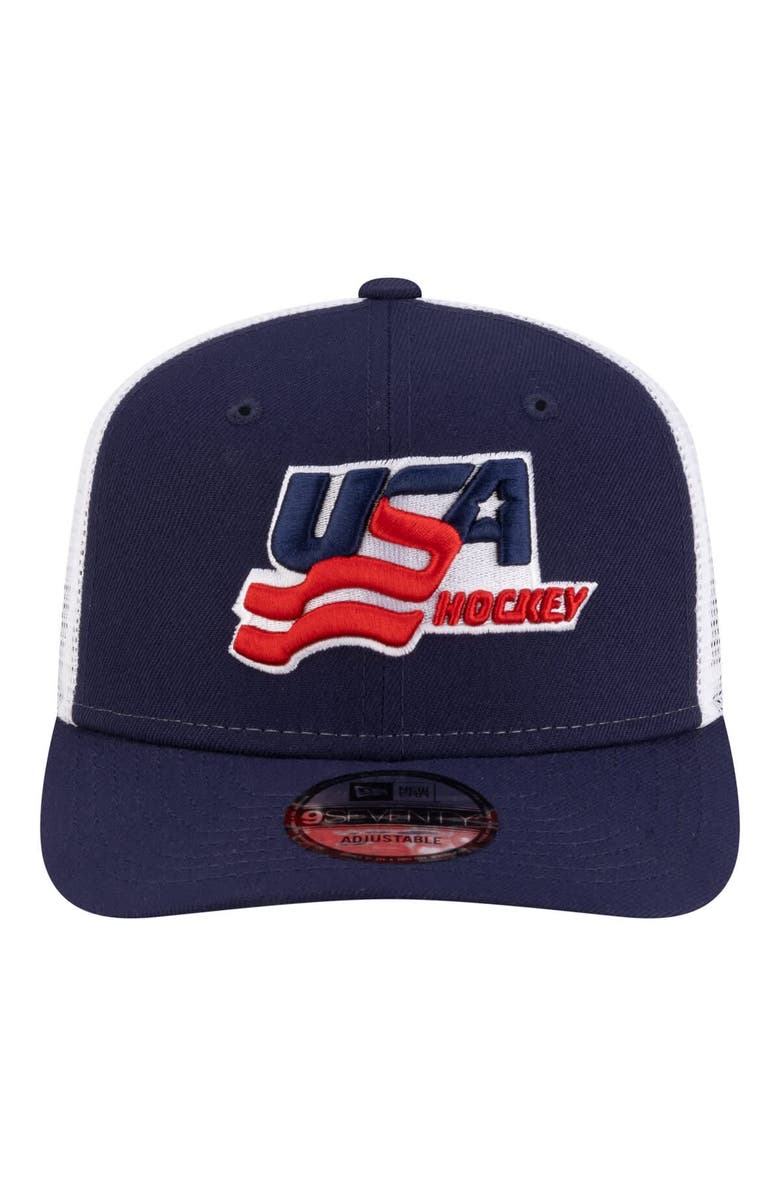New Era Men's New Era Navy/White US Hockey 9SEVENTY Adjustable Hat, Alternate, color, Navy