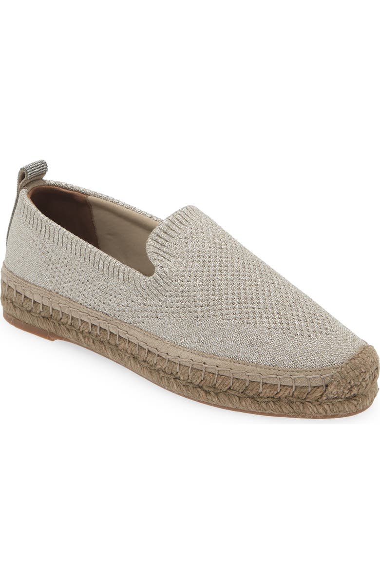 Brunello Cucinelli Monili Pull Tab Knit Espadrille, Main, color,