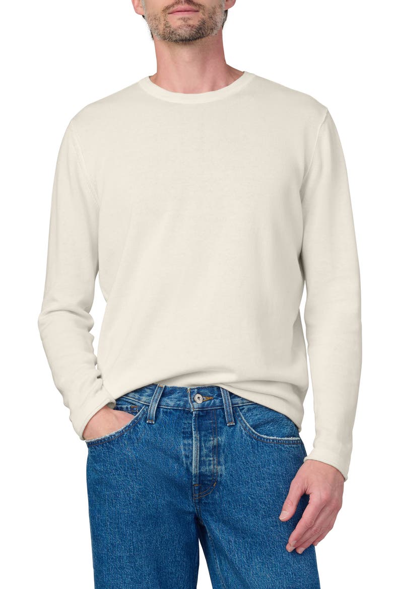 Cotton Crewneck Sweater, Main, color, SEA SALT