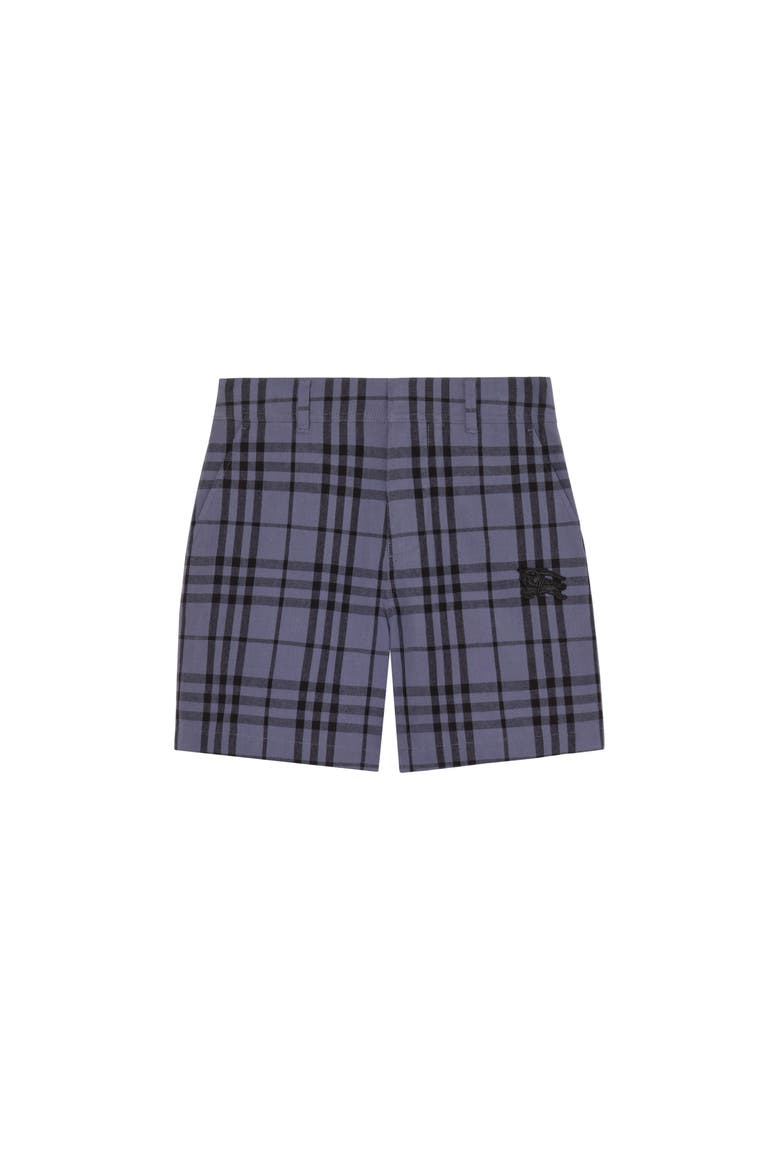 Check Cotton Shorts, Main, color, Damson blue