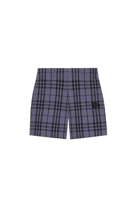 Check Cotton Shorts