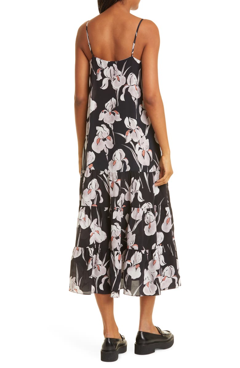 JASON WU Iris Print Silk Dress, Alternate, color,