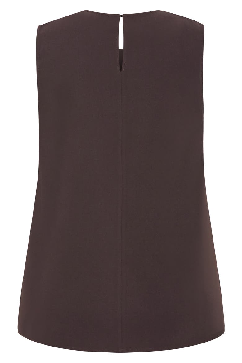Kehlani Sleeveless Top, Alternate, color, CHOCOLATE