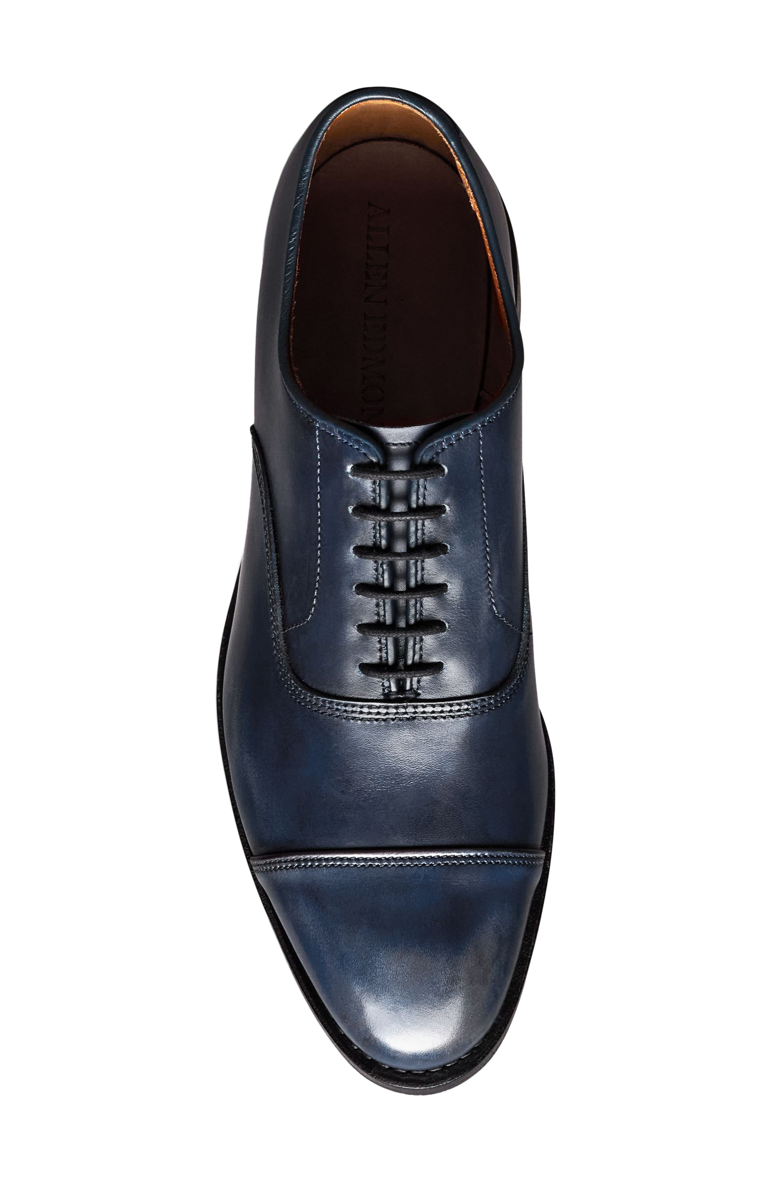 Park Avenue Cap Toe Oxford, Alternate, color, NAVY BURNISH