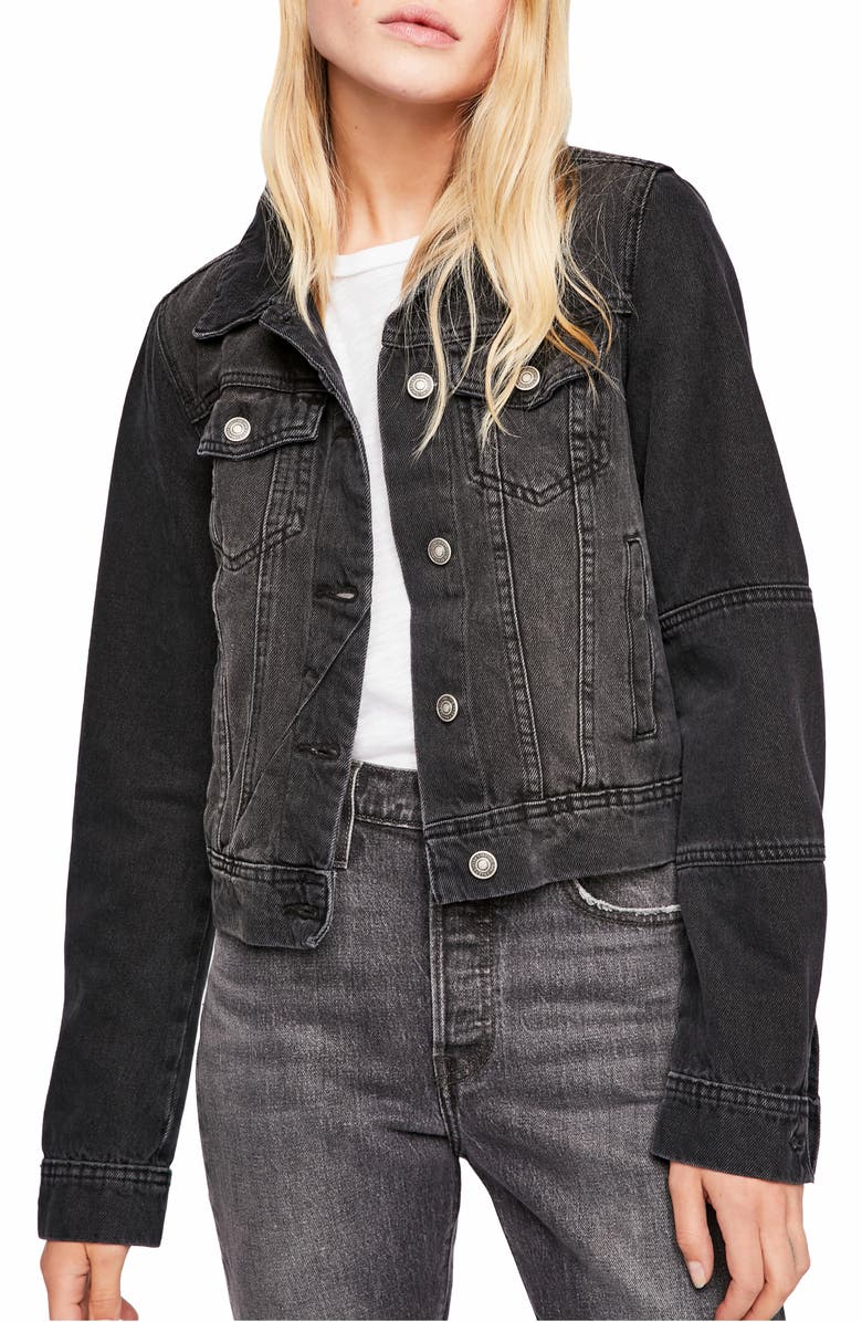 Free People We the Free Rumors Denim Jacket, Main, color,