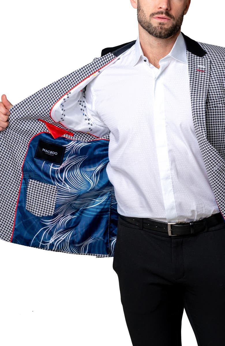Maceoo Socrate Evo Glitz Houndstooth Sport Coat, Alternate, color, Blue