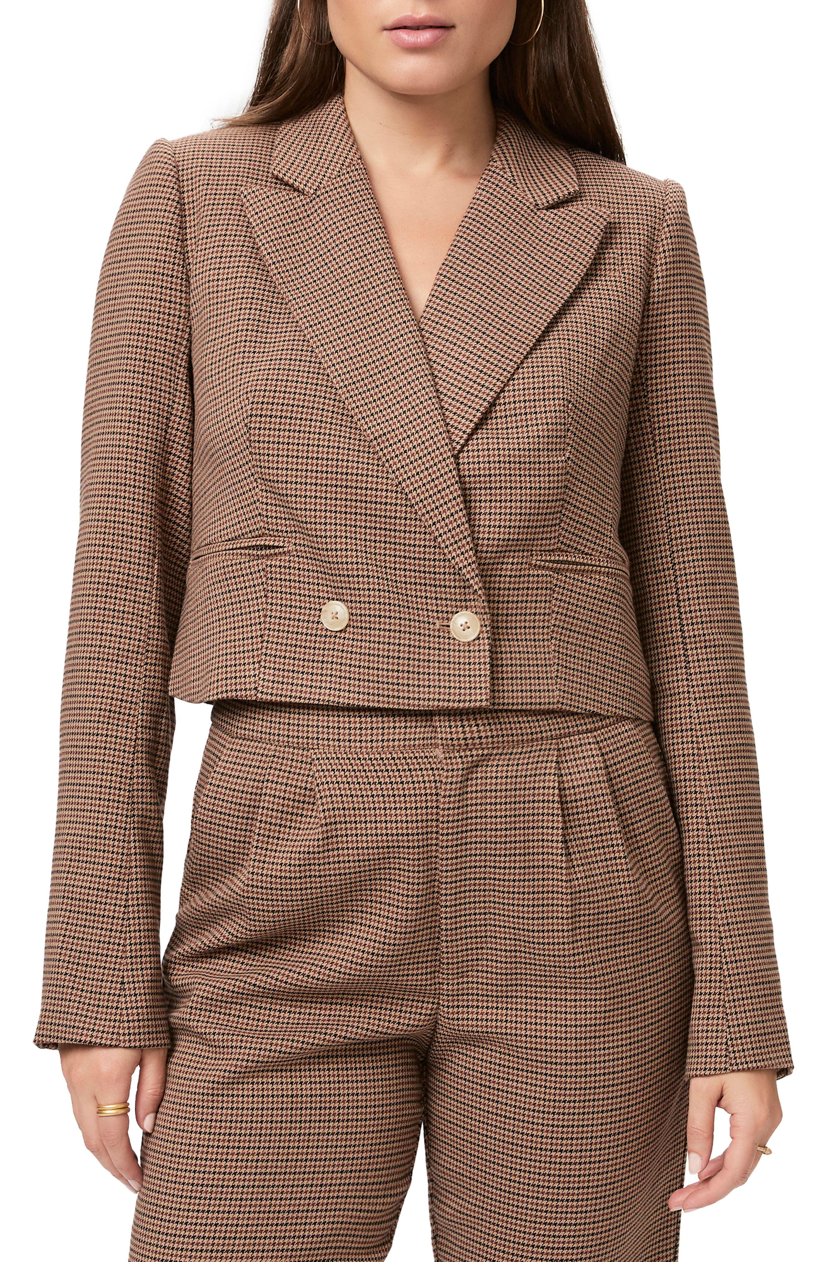 PAIGE Vanna Crop Double Breasted Blazer