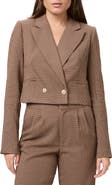 PAIGE Vanna Crop Double Breasted Blazer