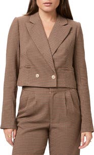 PAIGE Vanna Crop Double Breasted Blazer