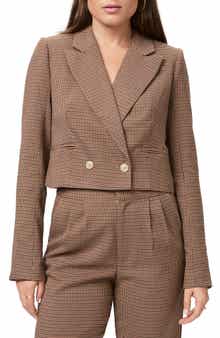 PAIGE Vanna Crop Double Breasted Blazer