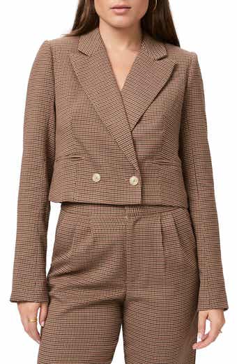 PAIGE Vanna Crop Double Breasted Blazer