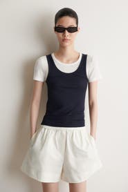 COS Layered Ribbed-jersey T-shirt