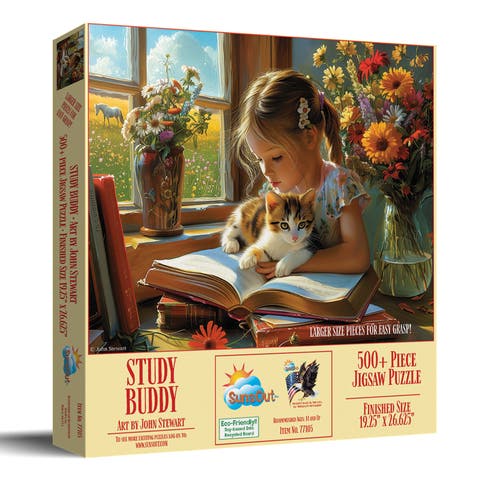 Study Buddy 500 piece Jigsaw Puzzle for Adults Large Pieces