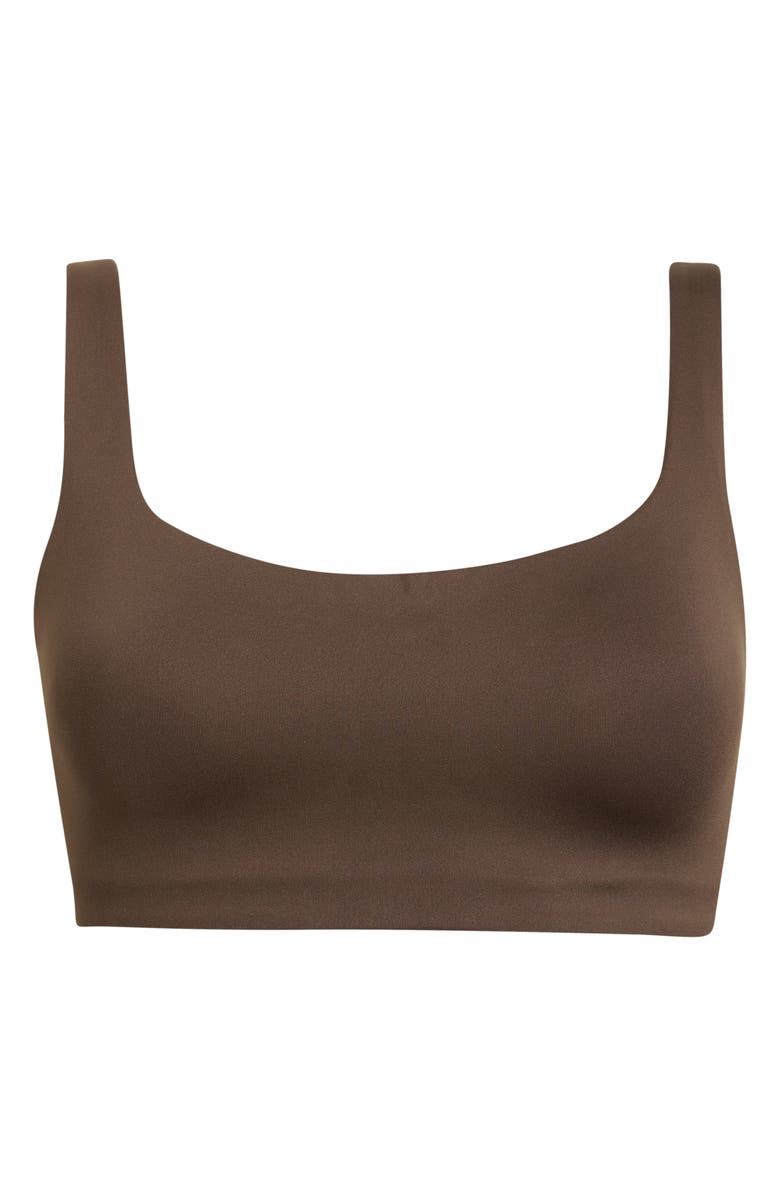 NikeSKIMS Matte Scoop Neck Bra, Alternate, color, Dark Sepia