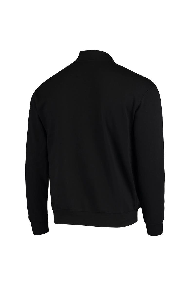Men's Colosseum Black Stanford Cardinal Tortugas Logo Quarter-Zip Jacket, Alternate, color, Black