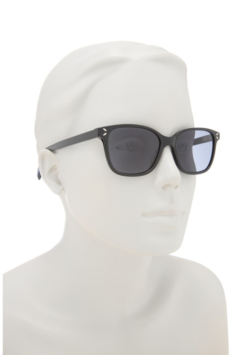 51mm Square Sunglasses, Alternate, color, BLACK BLACK GREY