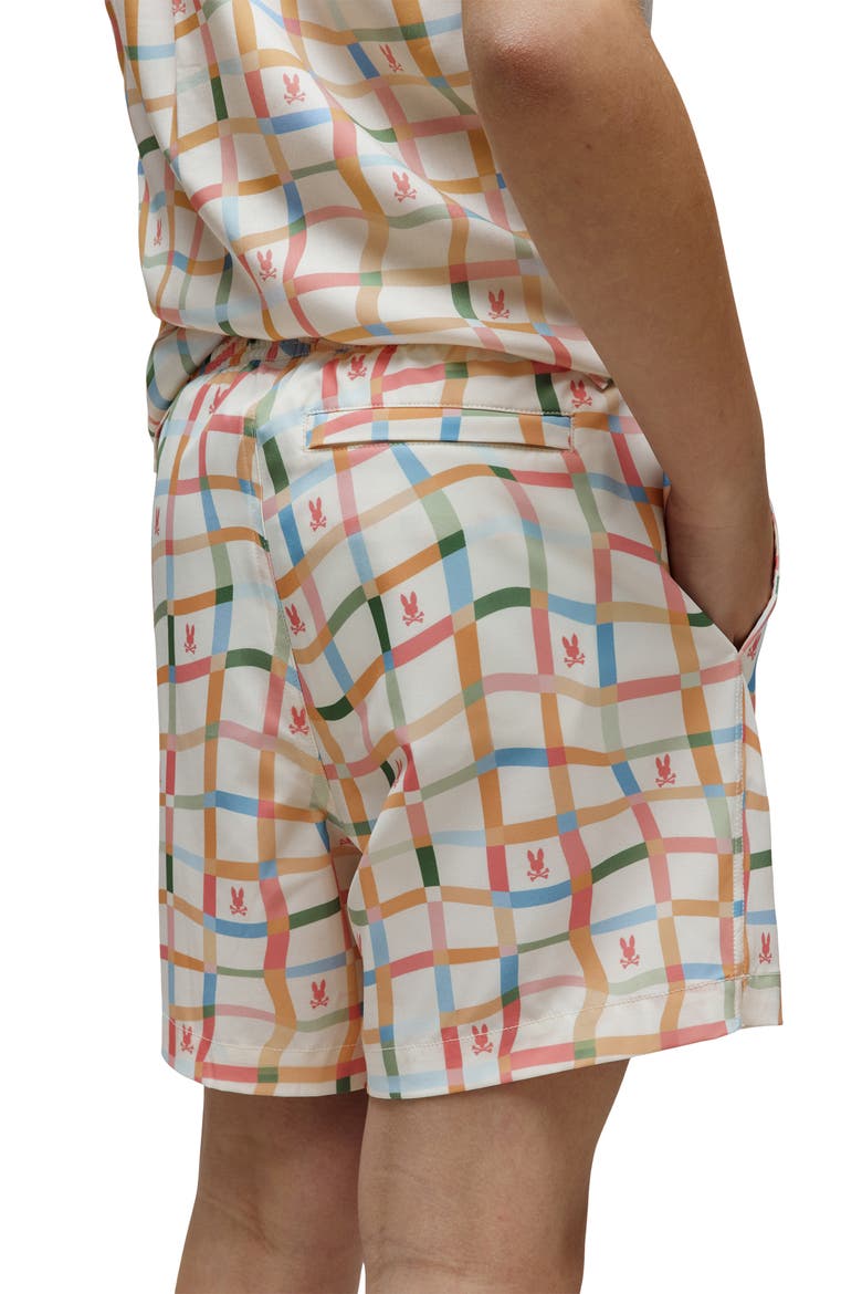 Kids' Atlas Bunny Print Swim Trunks, Alternate, color, PRISTINE