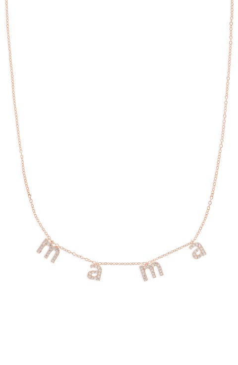 Lowercase Mama Necklace