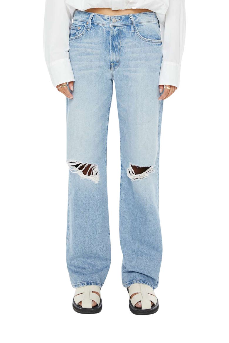 The Maven Mid Rise Ripped Straight Leg Jeans, Main, color, REELIN IT IN