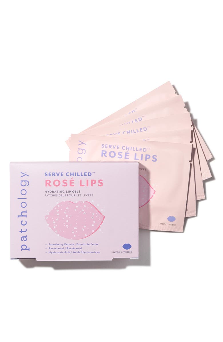 Patchology 5-Pack Serve Chilled Rosé Lip Gels, Alternate, color,