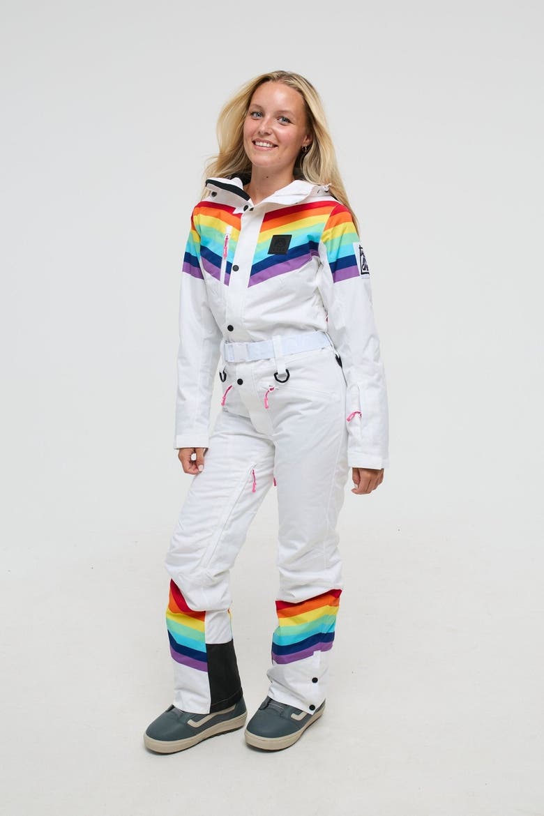Rainbow Road Ski Suit - Women's, Alternate, color, WHITE