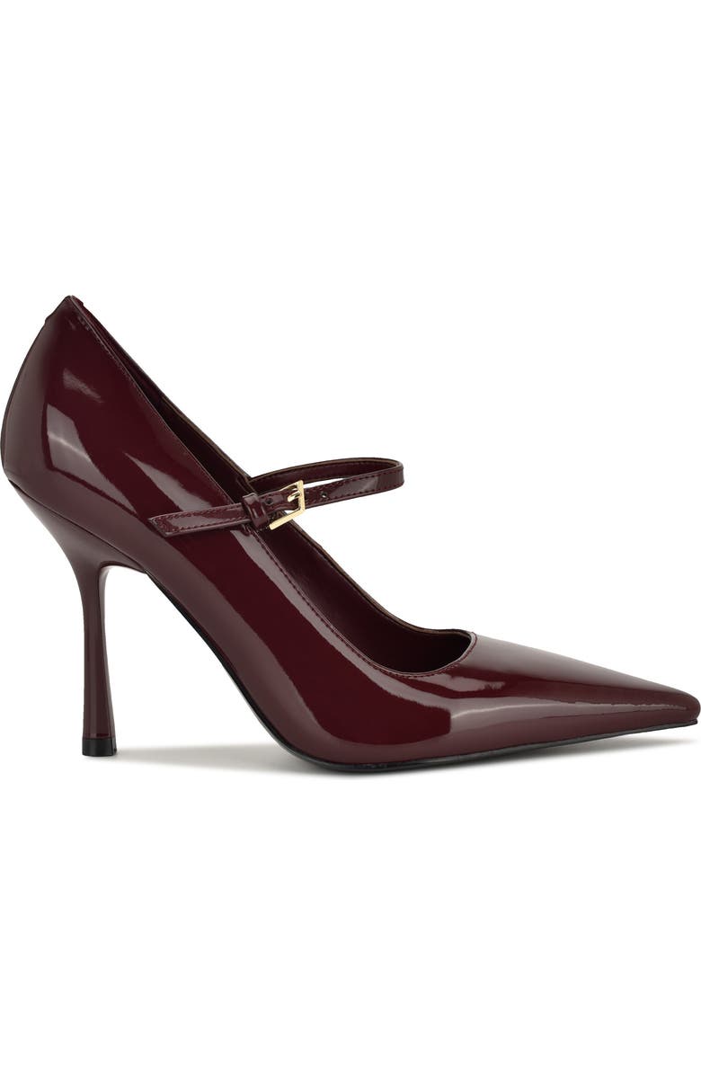 Nine West Jinnie Pointed Toe Pump, Alternate, color, Dark Red