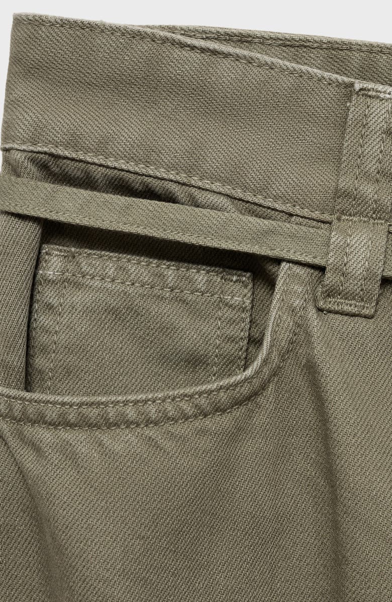 MANGO Belt Wide Leg Jeans, Alternate, color,