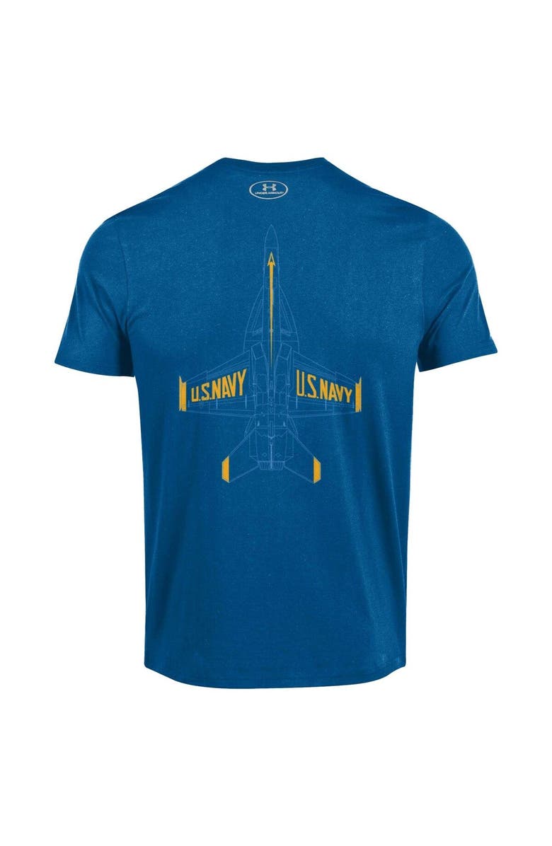 Under Armour Men's Under Armour Royal Navy Midshipmen Blue Angels T-Shirt, Alternate, color,