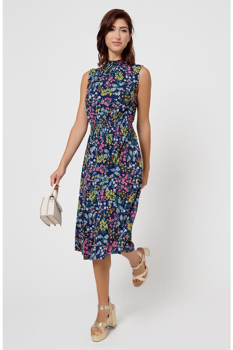 Samantha Floral Print Sleeveless Dress, Alternate, color, WILDFLOWER BOUQUET
