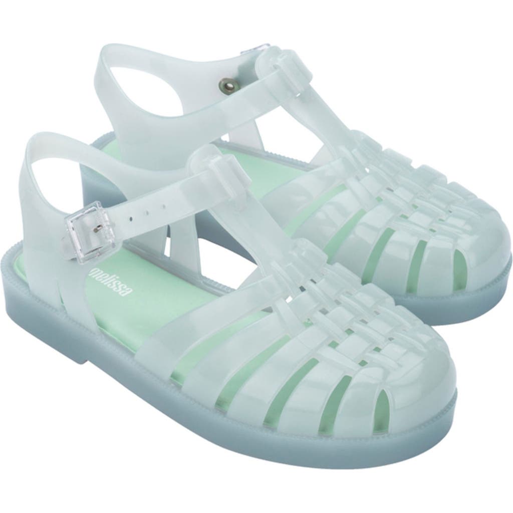 Mini Melissa Girls Possession Sandals In Light Green